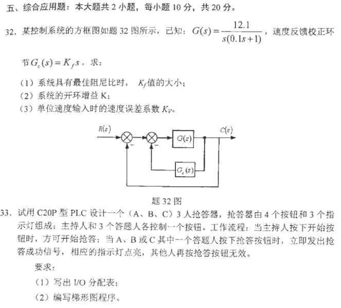 2021年4月河北自考：机电一体化系统设计（02245）真题与答案