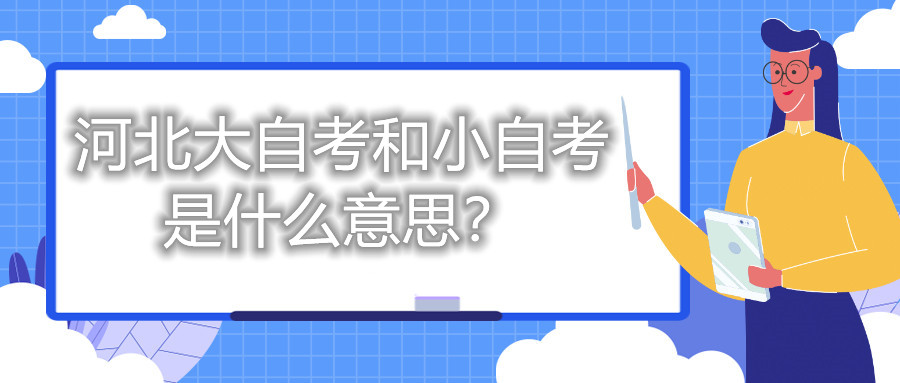 河北大自考和小自考是什么意思?